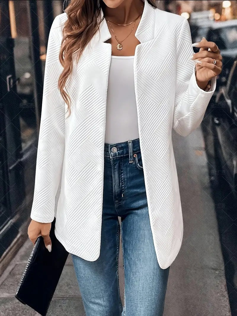 Women's Textured Cardigan Fashionable Jacket